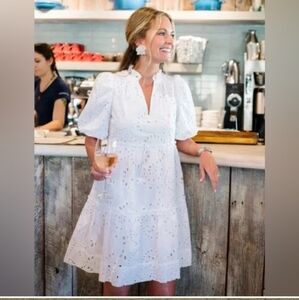 chinese dress ladies White Eyelet Megan Dress
